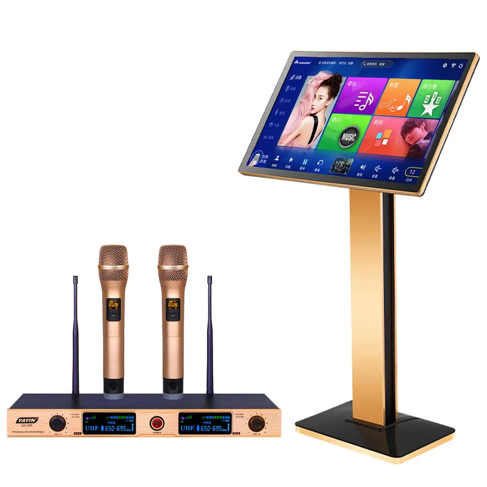 Fabbrica All'Ingrosso Inandon Ktv Karaoke Singing Machine Home Ktv Juke Box Karaoke System Set Touch Screen Karaoke Player