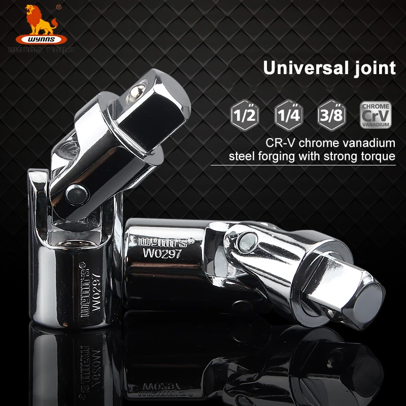 Wynnn'S Universal Joint-Socket Set Girevole Presa A Cricchetto Set Di Chiavi A Bussola Wobble Socket Impact Grade Giunto Universale 1/2 1/4 3/8