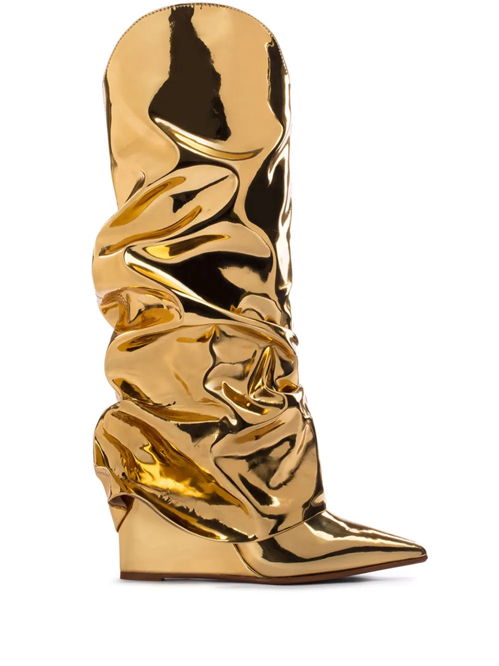 Le Silla Andy 120mm wedge boots - Oro