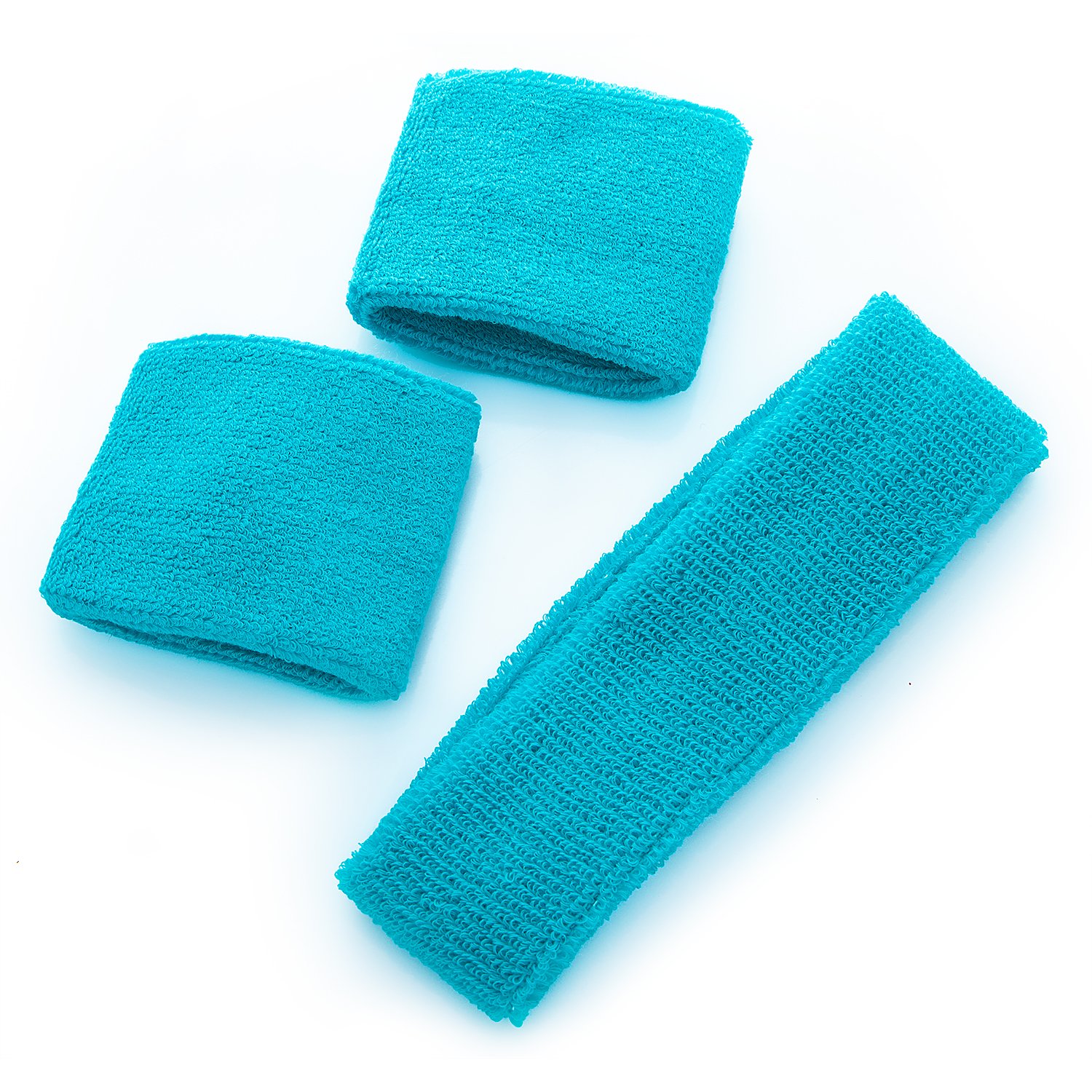 Set de bandeaux anti-sueur, turquoise