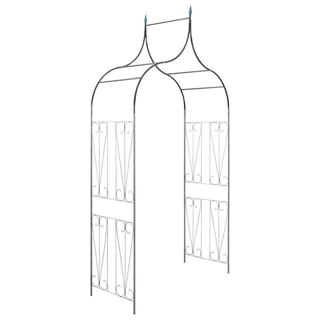 vidaXL Arche de jardin Design de piquet plantes grimpantes Vert foncé