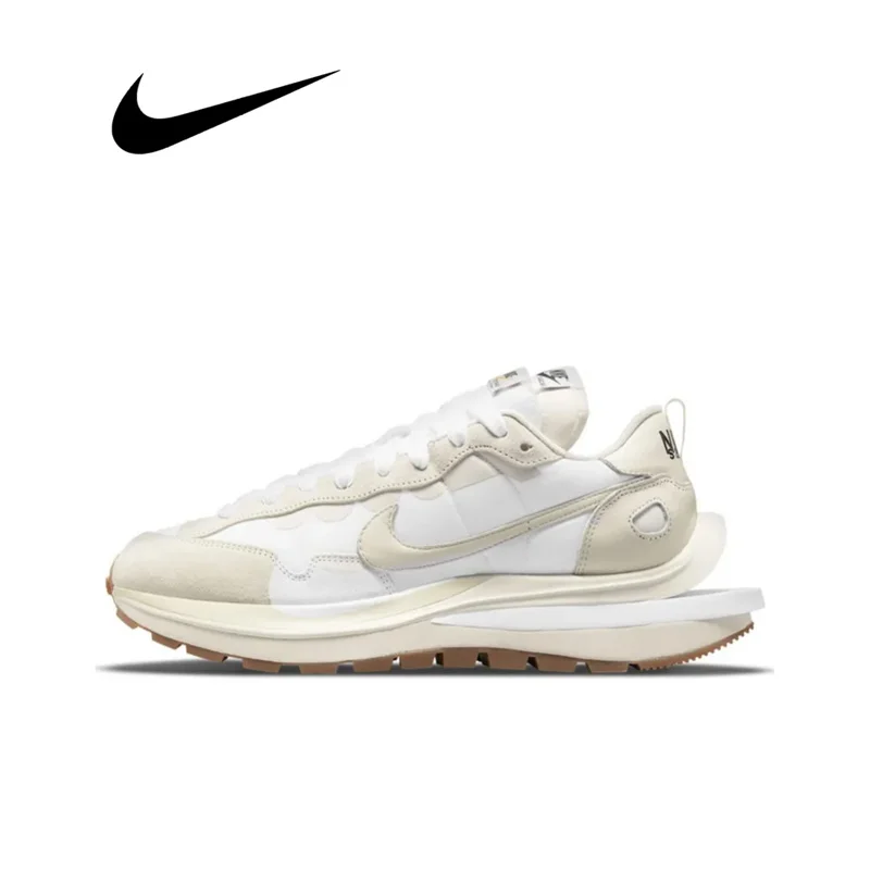 Nike X Sacai Vaporwaffle Bianco E Gomma Da Uomo Classici Da Donna Sneakers Sportive All'Aperto