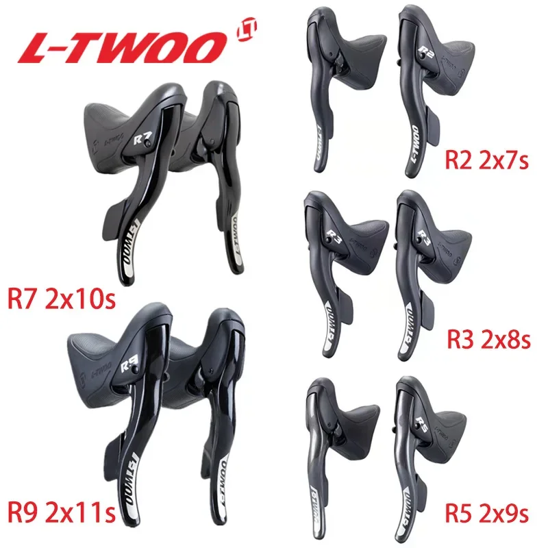 Ltwoo Bici Da Strada Shifters Leva Freno Bicicletta Compatibile R2 2X 7/R3 2X 8/R5 2 X1 0/R7 2X10 /R9 2X11 Velocità Per Shimano Deragliatore