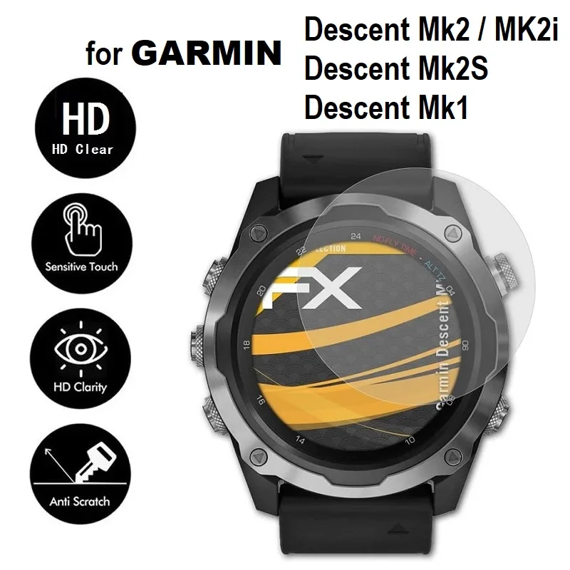 5Pcs Smart Watch Screen Protector Per Garmin Descent Mk2 Mk2I Mk2S Mk1 Pellicola Protettiva In Vetro Temperato