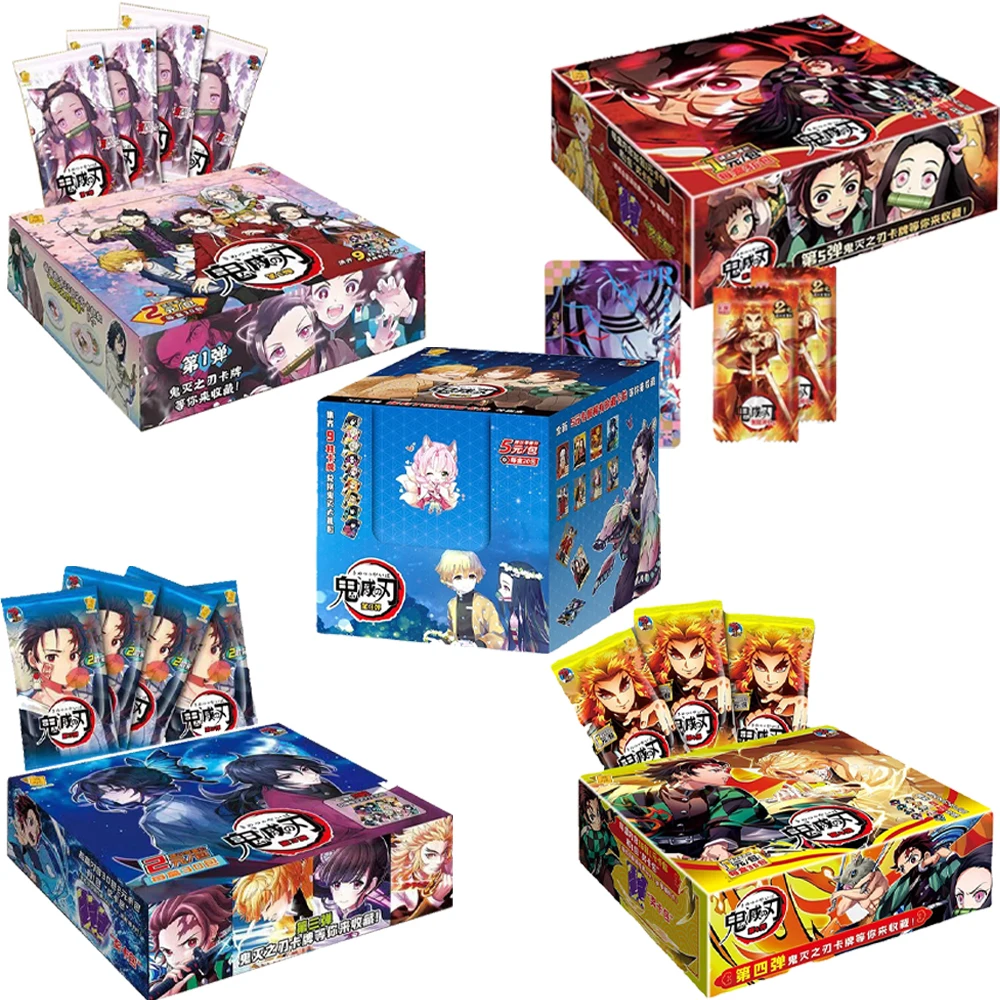 Fuori Dalla Stampa Demon Slayer Collection Card Tcg Anime Booster Pack Box Pr Kamado Nezauko Rare Board Kids Birthday Game Toy Gift