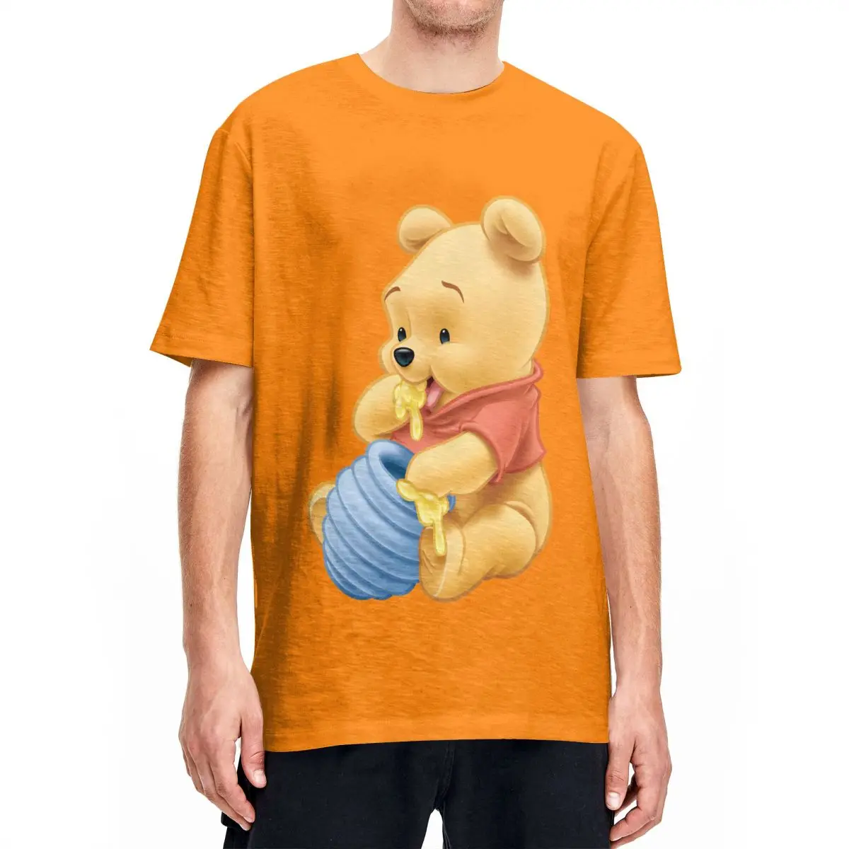 Humor Baby Winnie The Pooh T-Shirt Per Uomo Donna T-Shirt Girocollo In Cotone T-Shirt Manica Corta Plus Size Top