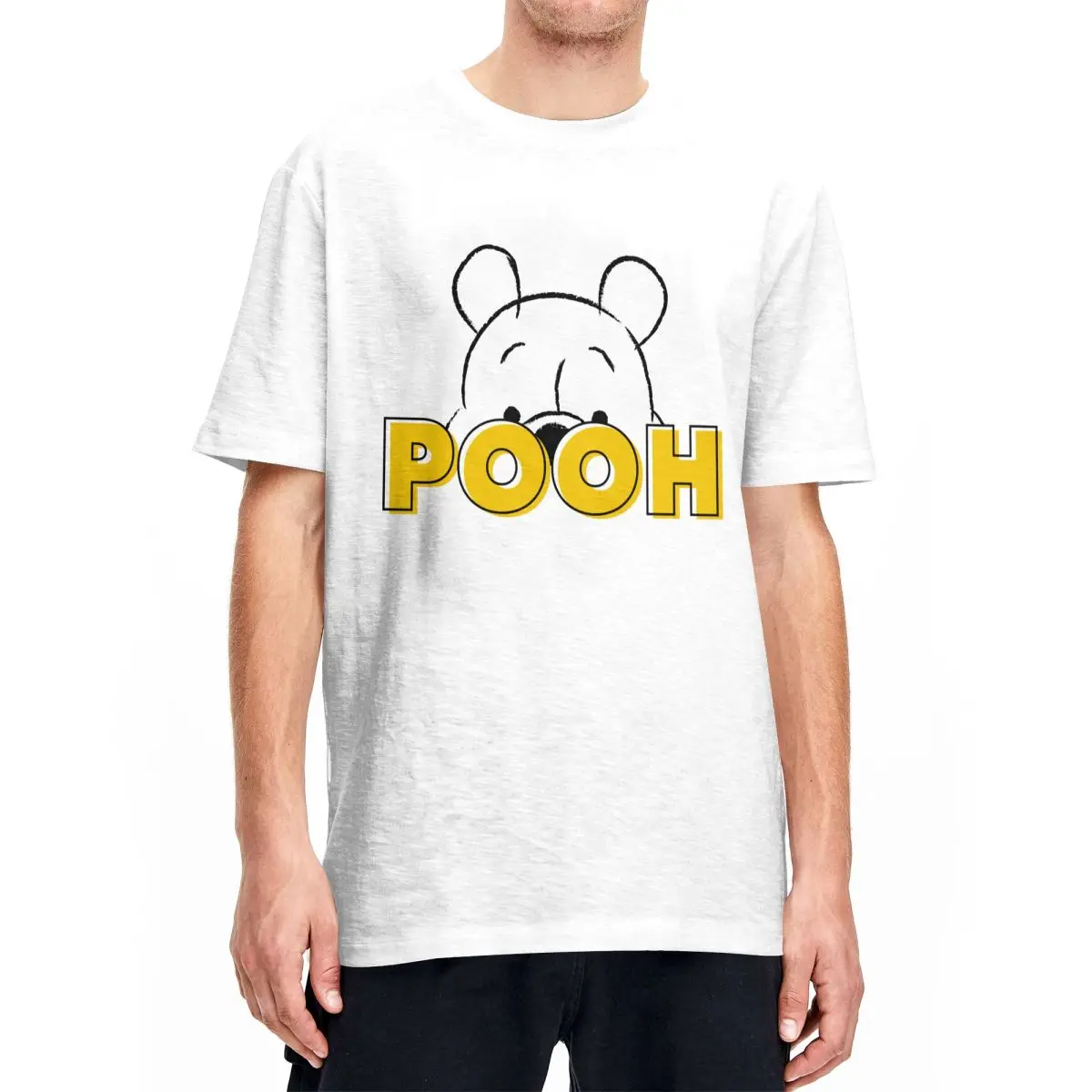 Uomo Donna Winnie The Pooh Peek-A-Boo Magliette Vestiti Di Cotone Novità Maglietta Girocollo Manica Corta Magliette Grafiche