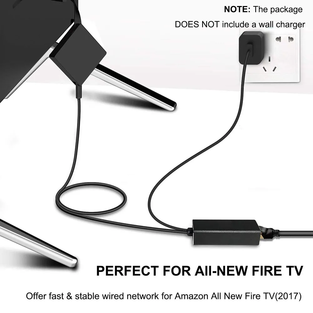 Streaming Tv Sticks Adattatore Da Micro Usb A Ethernet Rj45 10/100Mbps Per Chromecast Fire Stick 4K Google Home Mini Adattatore Di Rete