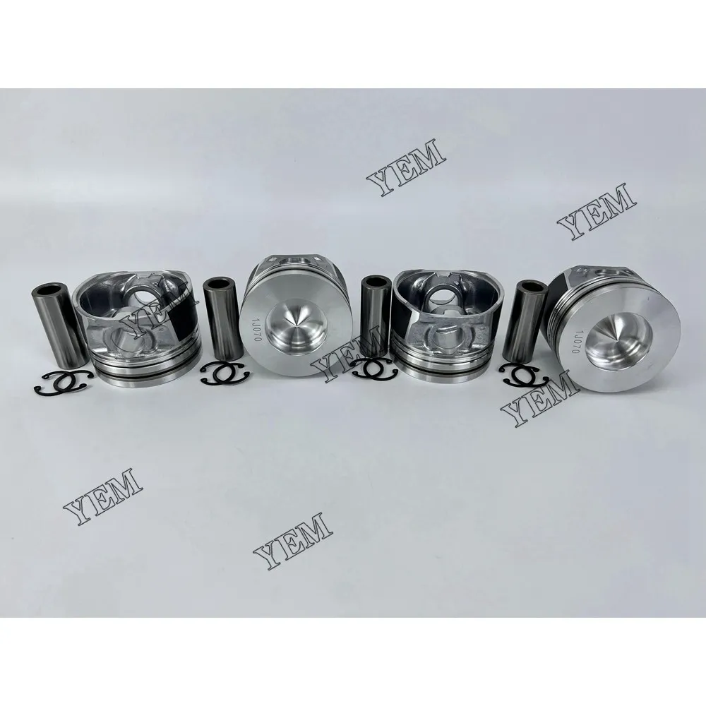 4 Pcs V1505 V1505-Cr Kit Pistone 1 J070 60 X22 Per Parti Del Motore Dell'Escavatore Kubota