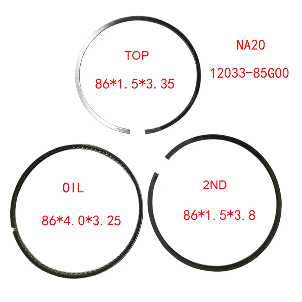 Anello Pistone Motore Na20 1.5*1.5*4 Std 34111 86Mm 12033-3T602 12033-85G00 Per Nissan Atlas Caravan Homy Datsun