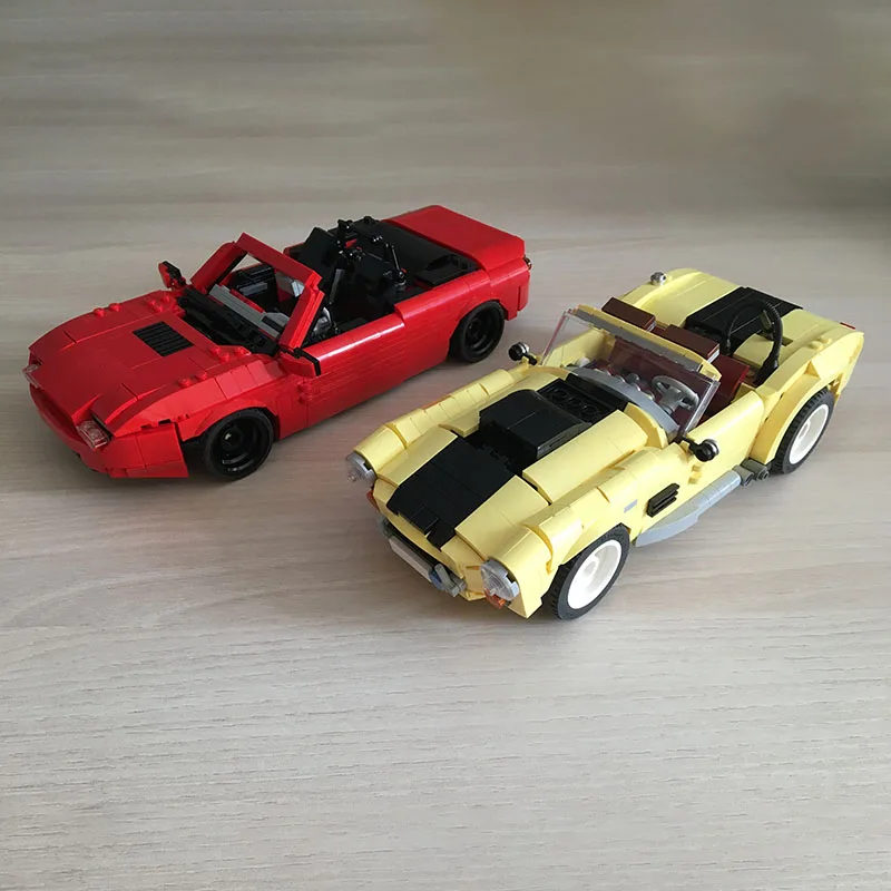 2023 New Moc Creative Expert Set Ac Cobra Cars Model Modellato Dal 10271 Fiat 500 Building Blocks Mattoni Fai Da Te Giocattoli Regali