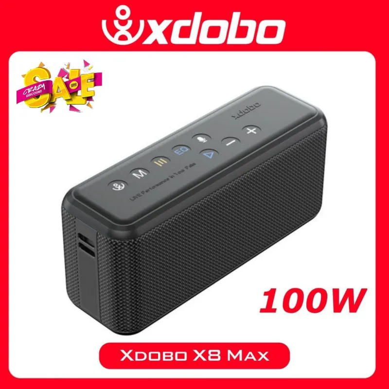 Xdobo X8 Max 100W Altoparlante Portatile Wireless Bluetooth Soundbar Bt5.0 Power Bank Tws Sound Box 20000Mah Boombox Audio Player