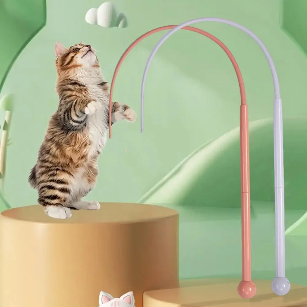 Cat Mouse Tail Toy Cat Teaser Toys Silicone Mouse Tail Simulato Mouse Tail Sticks Per Pet Playtime Resistente Ai Morsi Per Gatti
