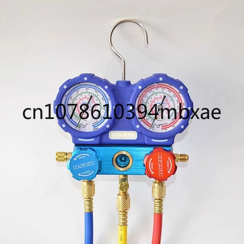 Set Di Fluorometri Wk-P6002S Refrigeranti Refrigeranti Anticollisione Di Precisione Manometro Liquido Aggiunta Di Doppio Metro R410A