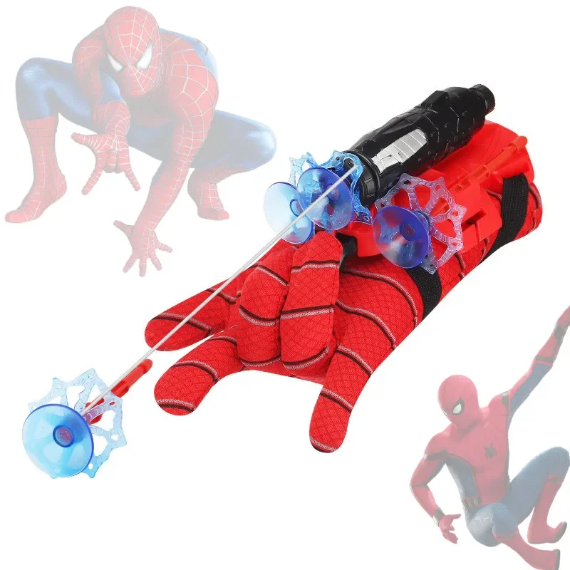 Ml Spiderman Anime Figure Launcher Da Polso Legends Spiderman Shooters Toy Spiderman Accessori Cosplay Puntelli Guanti Regalo Giocattolo Per Bambini