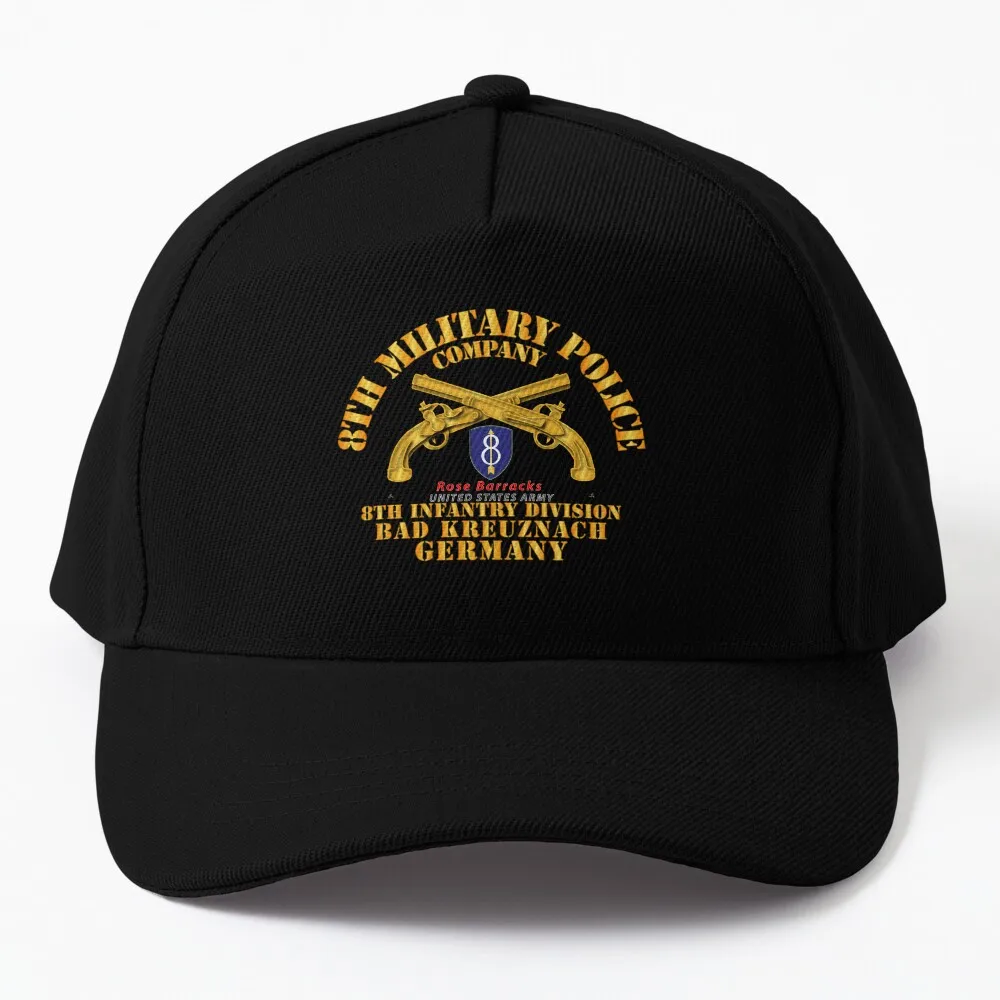 Army - 8Th Mp Company - 8Th Id - Bad Kreuznach Germany Berretto Da Baseball Rugby Golf Cap Per Uomo Donna