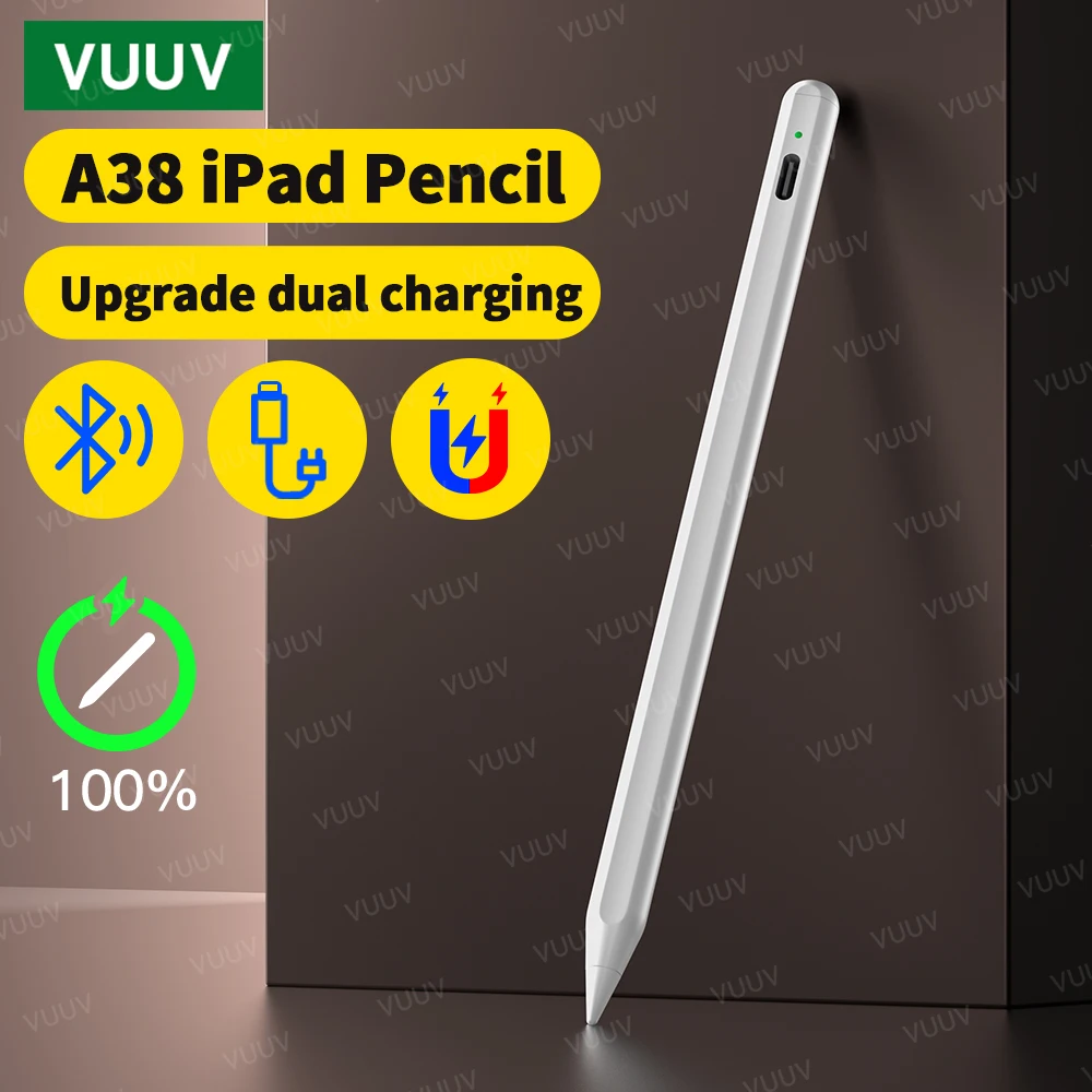 Vuuv Per Apple Pencil A38 Ipad Stylus Pen Dual Mode Ricarica Bluetooth Ipad Pencil Per Ipad 9Th 10Th Gen Mini6 Pro 11 12.9 Air 5