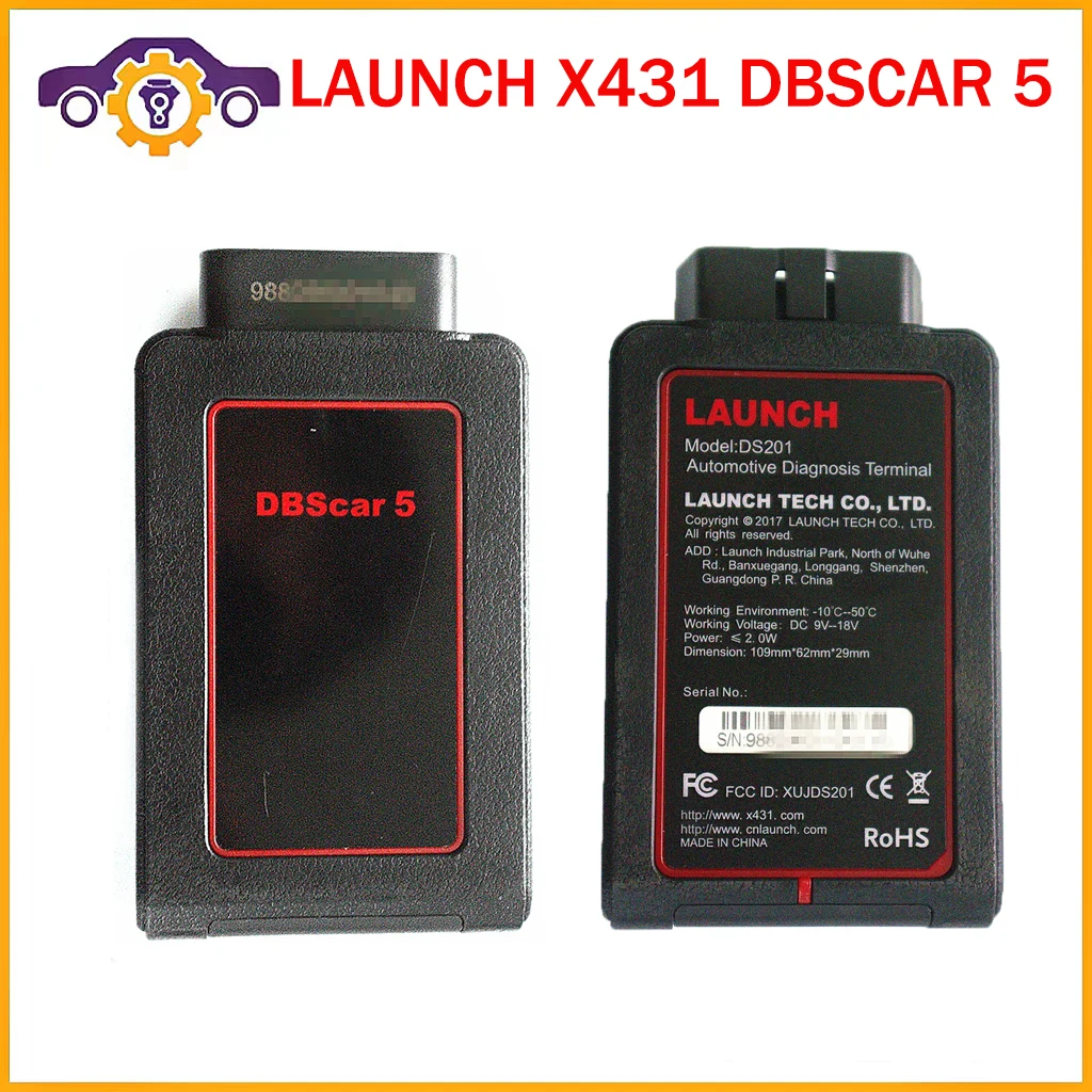 In Stock Launch Dbacar5 X431 Dbscar 5 Connettore Bluetooth Obd2 Scannner O Xdiag Diagzone Prodiag Software Pk Golo Pro Thinkdiag