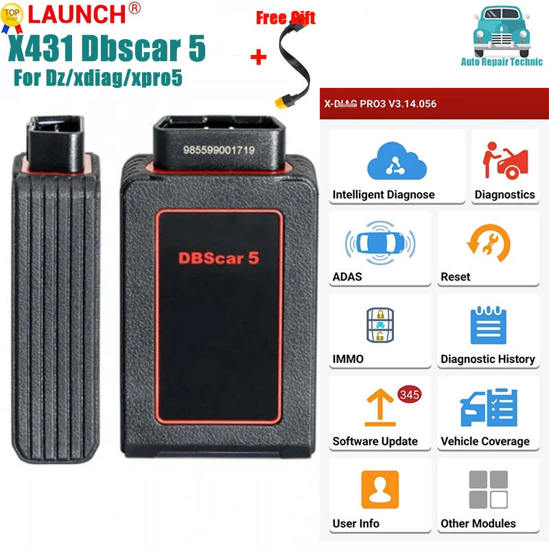 Avvia Scanner Bluetooth Dbscar V Dbscar5 Per Xpro5/X-Diag/Diag-Zone/Prodiag Funziona Con X431 V / Vi / X431 V +/ X431 Pro Mini