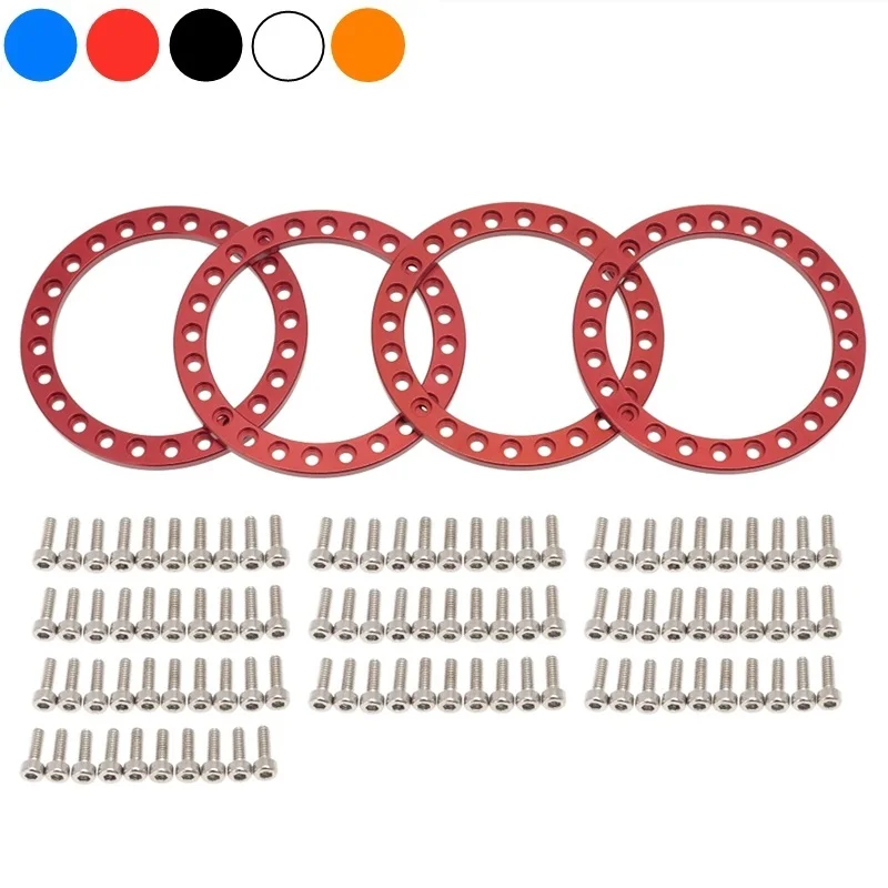 4 Pz Metallo 1.9 Pollici Beadlock Ruota Anello Beadlock Esterno Per 1/10 Rc Crawler Axial Scx10 90046 Traxxas Trx4 D90 1.9 Cerchioni