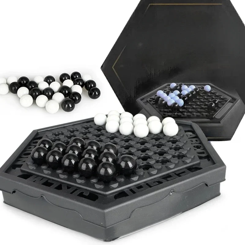 Able Games Set Di Scacchi Portatili Gioco Da Tavolo Per Famiglie Per Bambini Sviluppo Intellettuale Carrom Board Push Chess Game