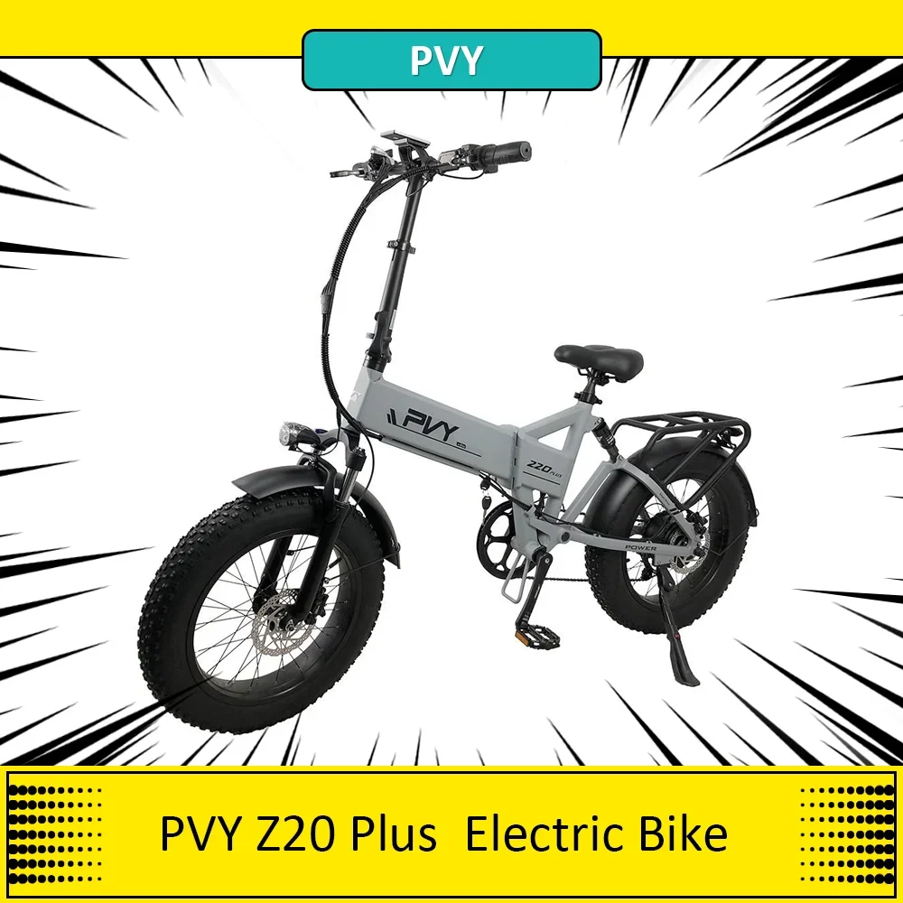 Pvy Z20 Plus Bici Elettrica Pieghevole 500W Motore 20 * 4.0In Pneumatici Grassi E-Bike 14.5Ah Batteria 50 Km/H Velocità 50-80Km Gamma 150Kg Carico
