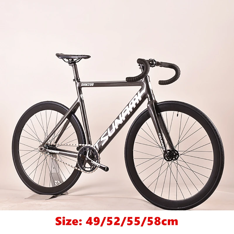 Bici A Scatto Fisso Tisunami 200 Telaio In Lega Di Alluminio 700C Ruota Single Speed Flip-Flop Bicicletta Ciclismo Snm200 Fixie