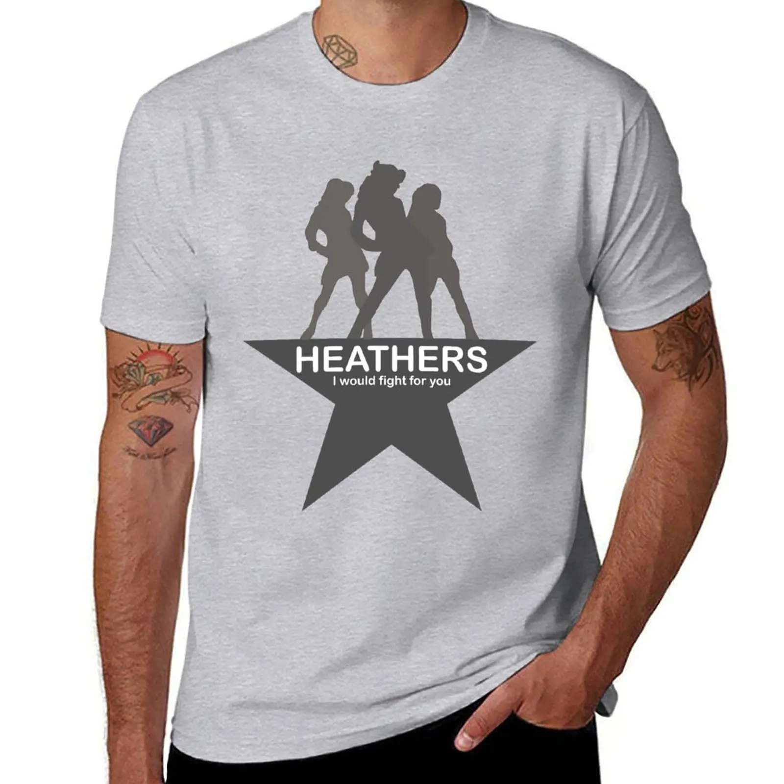 Heathers-Hamilton T-Shirt Summer Top Plain Boys Whites Mens Graphic T-Shirt Funny