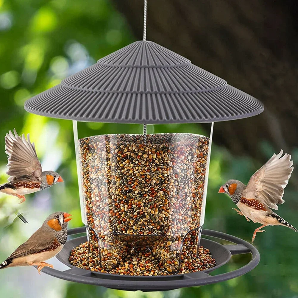 Contenitore Alimentatore Gazebo Corda Da Esterno Hang House Con Giardino Wild Hanging Feeding Bird Gabbia Impermeabile
