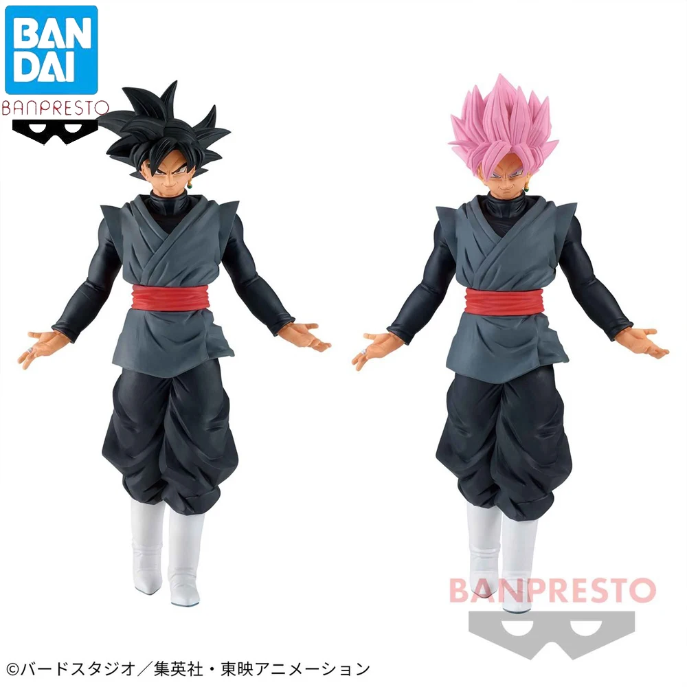 In Magazzino Originale Banpresto Solid Edge Works Dragon Ball Super Black Son Goku Figure Anime Genuine Model Toy