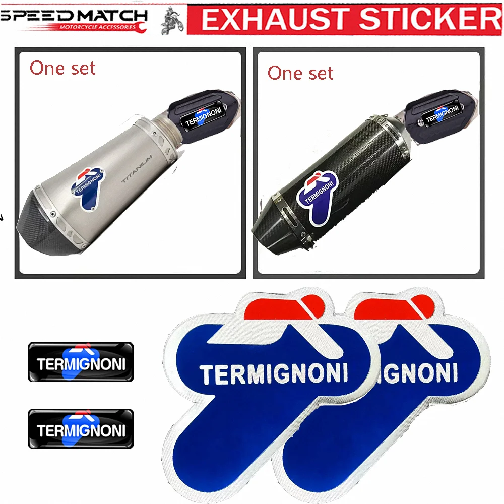 2 Pz Per Termignoni Moto Scarico Adesivo Kawasaki Yamaha Ktm Ducati Panigale V2 V4 Monster 696 821 937 Xmax Xmax300 R1 R6