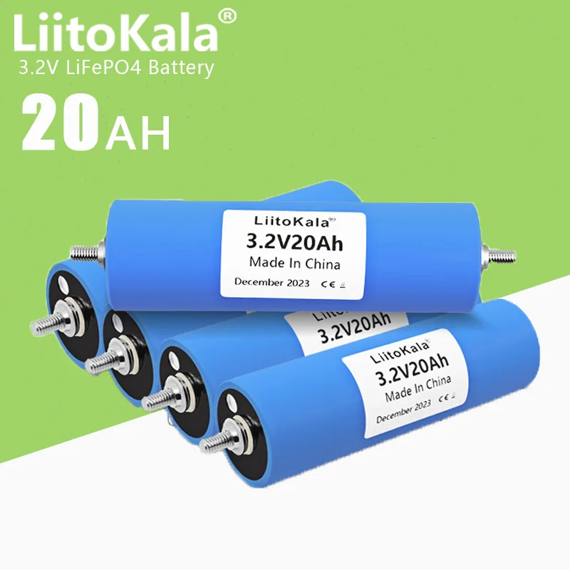 1-32Pcs Liitokala 3.2V 22Ah Batteria Lifepo4 A Ciclo Profondo Ad Alta Capacità Per Batteria Ricaricabile Agli Ioni Di Litio 12V 24V 48V