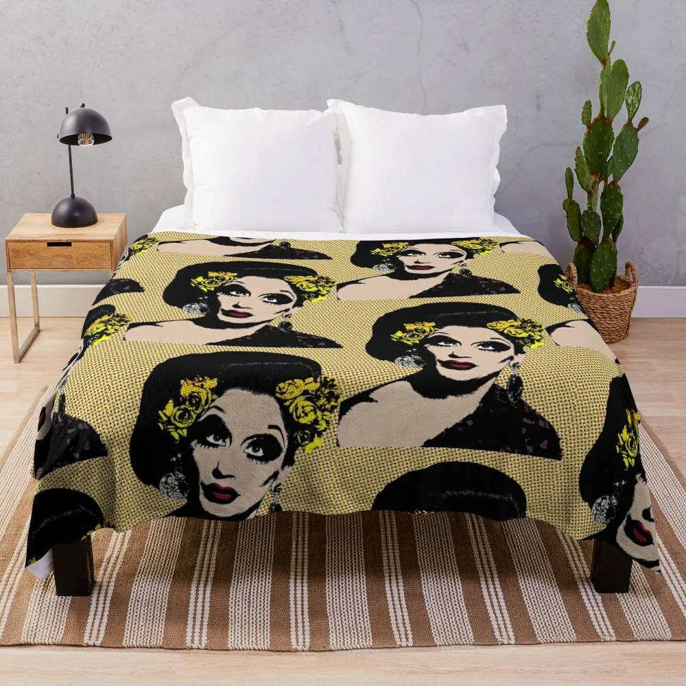 Bianca Del Rio Style Pop Art Coperta Da Tiro Extra Large Coperta Regalo Personalizzato