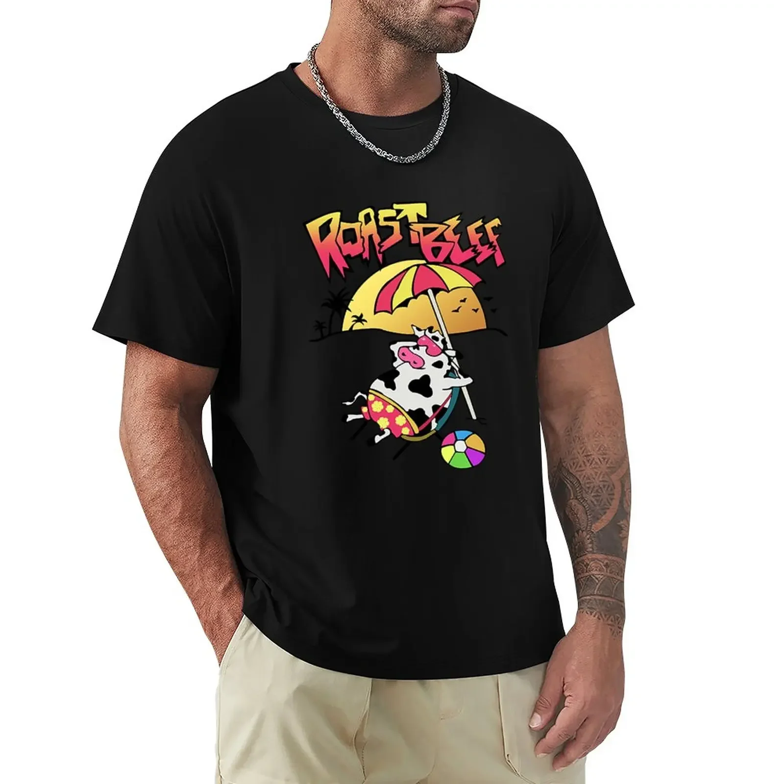Roast Beef - Dustin Shirt T-Shirt Heavyweights Anime Clothes Fruit Of The Loom Magliette Da Uomo