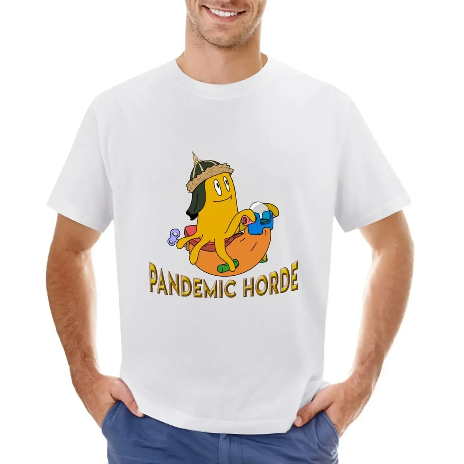Eve Online-Pandemian Horde T-Shirt Abbigliamento Vintage Ragazzi Bianchi Vintage Plain T-Shirt Uomo