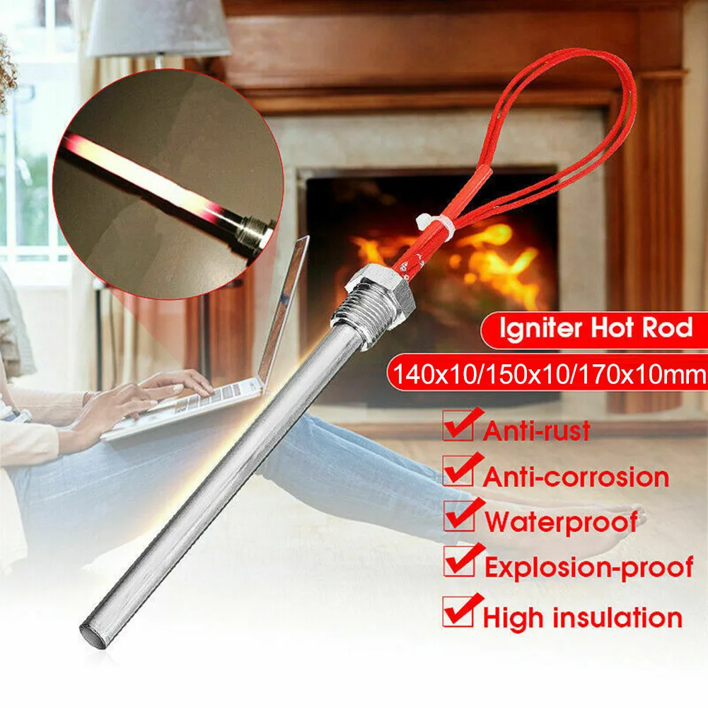 300W / 350W 220V Accenditore Di Accensione Hot Rod Stufa A Pellet Di Legno 140*10Mm/150*10Mm
