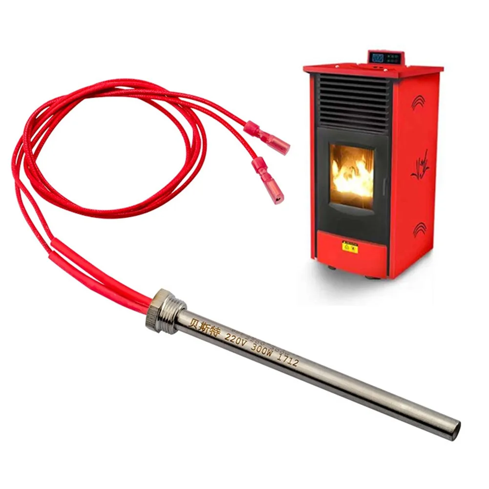 350W 220V Lgniter Hot Rod Pellet Di Legno Tubo Di Riscaldamento Camino Grill Stufa Parte 140/150/170Mm M16 * 1.5 Filo Per Camino Grill
