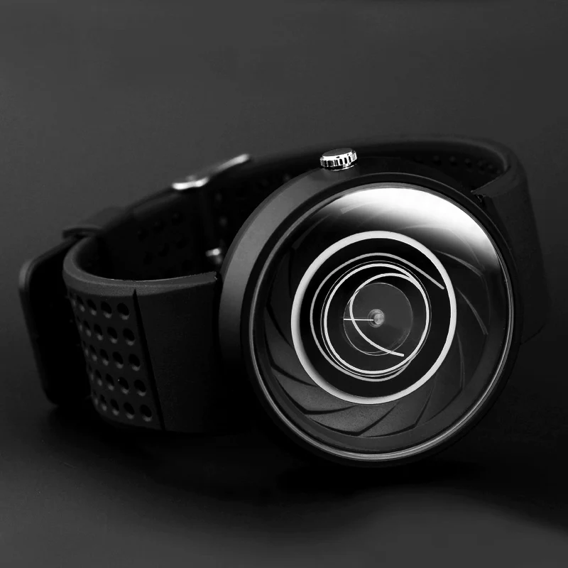2023 Regalo Da Uomo Enmex Creative Industrial Lens And Prism Orologio Da Polso Coil Design Light Sports Orologi Al Quarzo Moda Luminosi