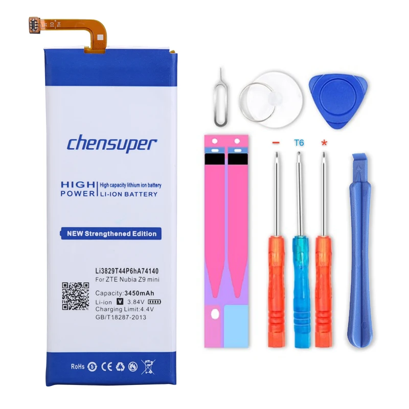 Batteria 2Pcs/Chensuper 3450Mah Per Zte Nubia Z7 Z9 Nx508J Nx510J Nx511J Z9 Max Plus Z9 Mini Batteria