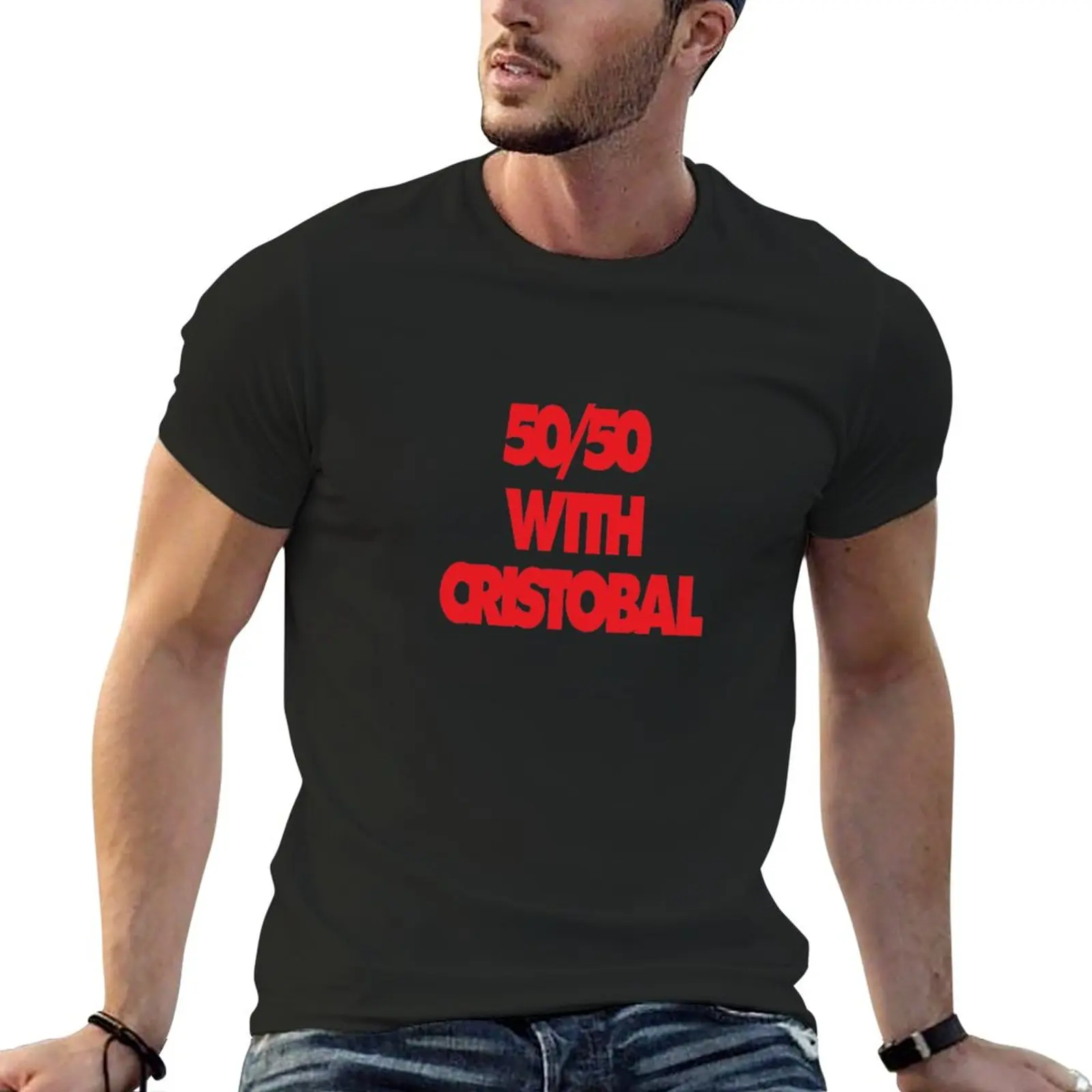 Fifty Fty With Cristobal T-Shirt Manica Corta Tee Funnys Clothes For Men