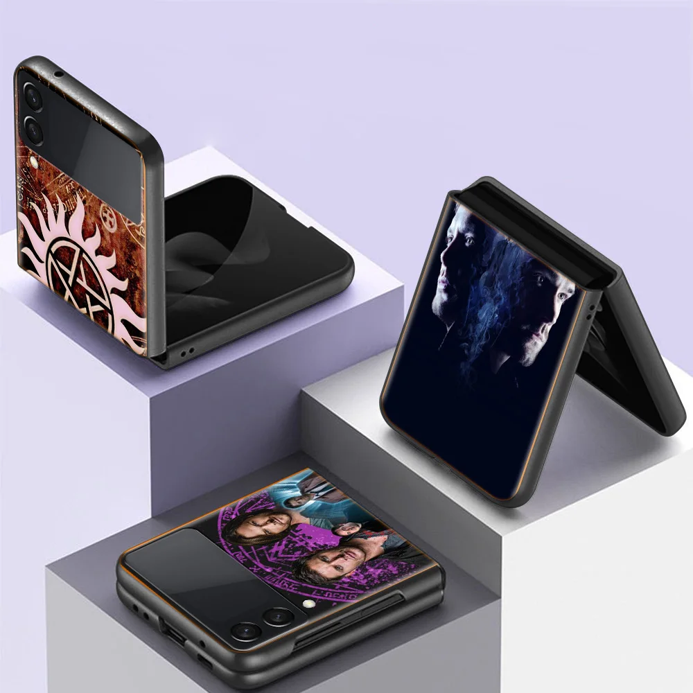 Custodia Per Telefono Babaite Supernatural Spn Dean E Sam Per Samsung Galaxy Z Flip 3 4 Z Flip 5G Custodia Rigida Antiurto Z Flip 3 5G Z Fli