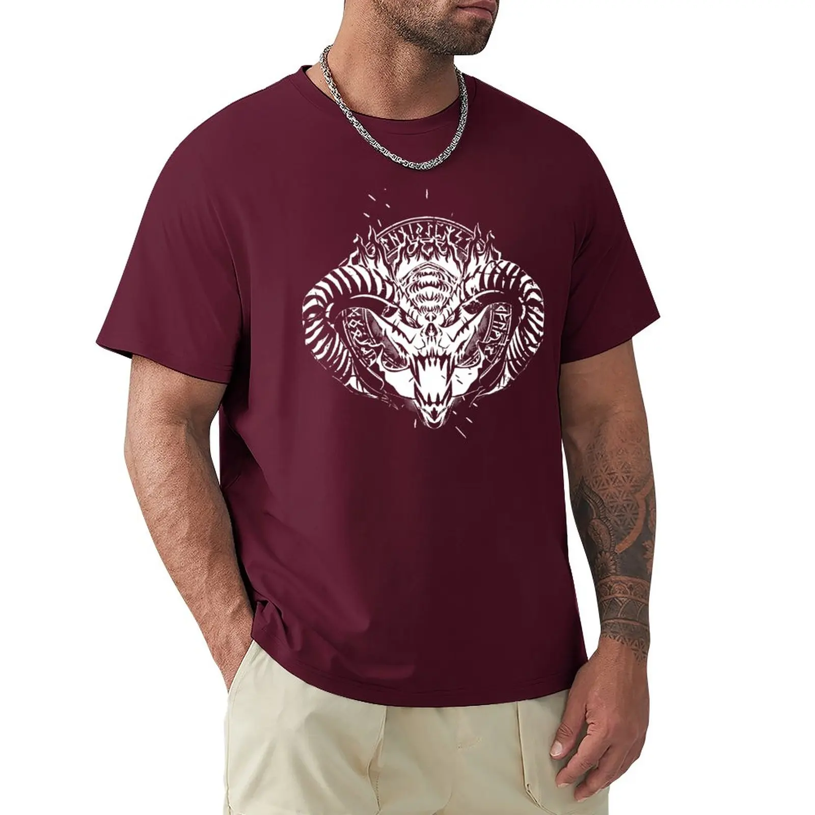 Balrog White T-Shirt Camicetta Vestiti Estivi Top Estivi T-Shirt Uomo