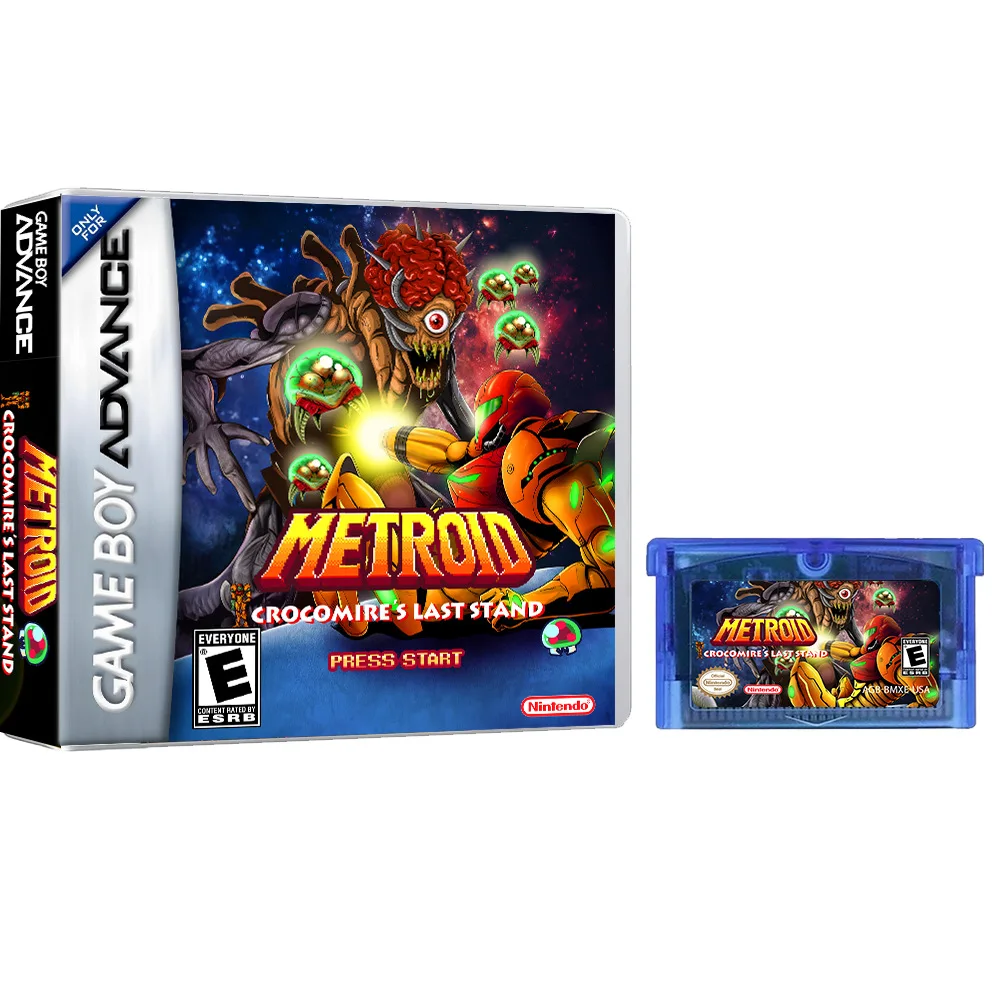 Metroid Prime: L'Ultimo Stand Di Crokomir Gba Game Card Recycled Game English Battery Notes