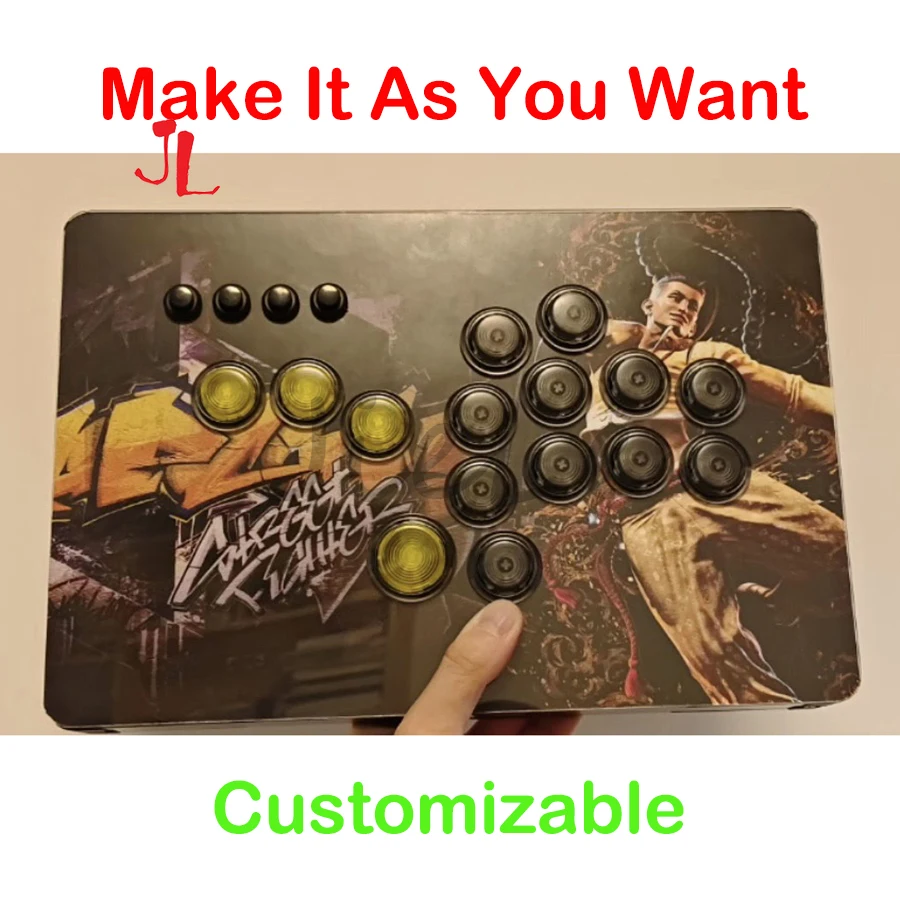 Personalizzabile Fai Da Te Hitbox Arcade Fight Stick Fighting Game Controller Gamepad Sanwa Buttons Sodd Per Pc/Ps3/Ps4 Switch Android