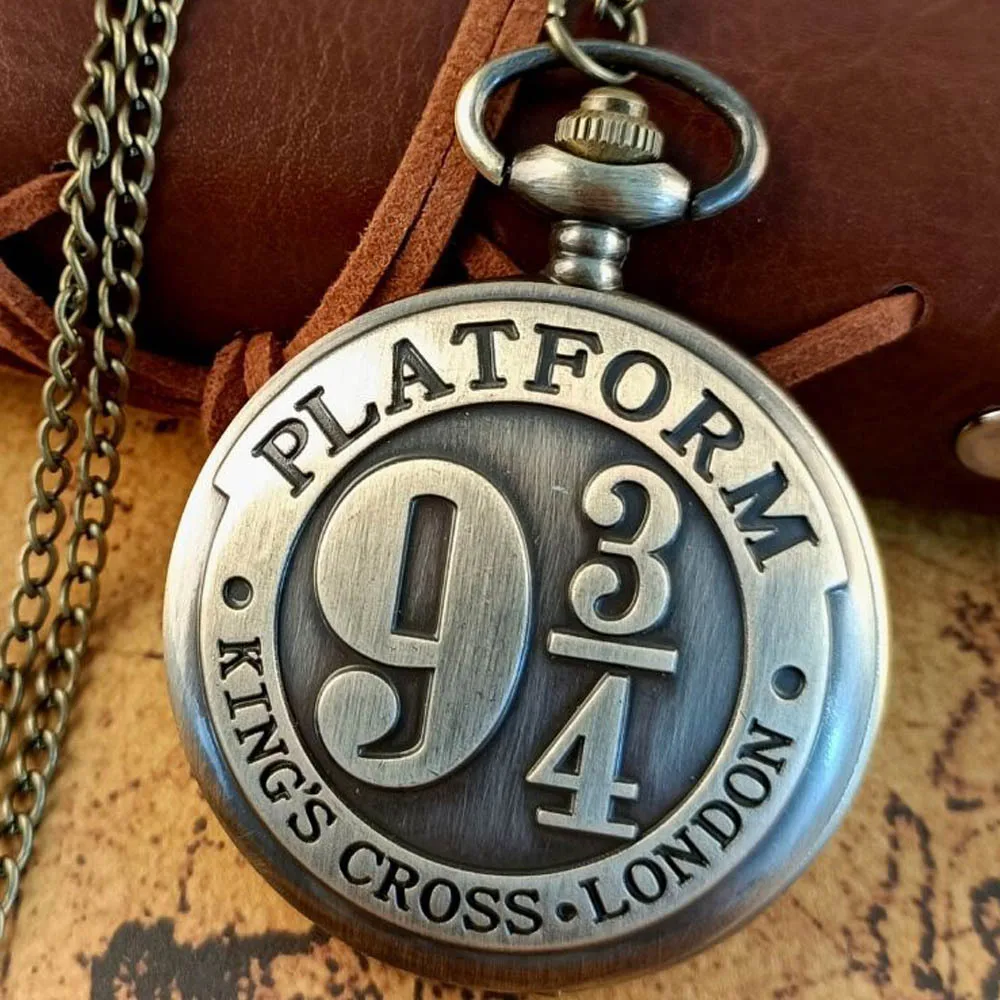 Harriese Magician Boy Pocket Watch Potter 934 Platform Thin Chain Classic Vintage Large Pocket Watch Collezione Per Bambini Regali