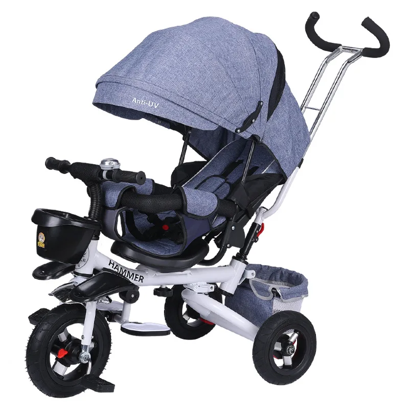 Passeggino Triciclo Passeggino A Tre Ruote Pedale Pieghevole Trike Carrozzina Carrozzina Bambino Bambino Bicicletta Passeggino Buggies Trolley