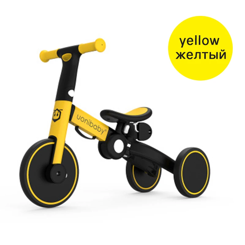 Baby Balance Bike 5-In-1 Infant Trike Pieghevole Kid Kick Scooter Passeggino Multifunzione Regalo Baby Bicycle Walker Outdoor