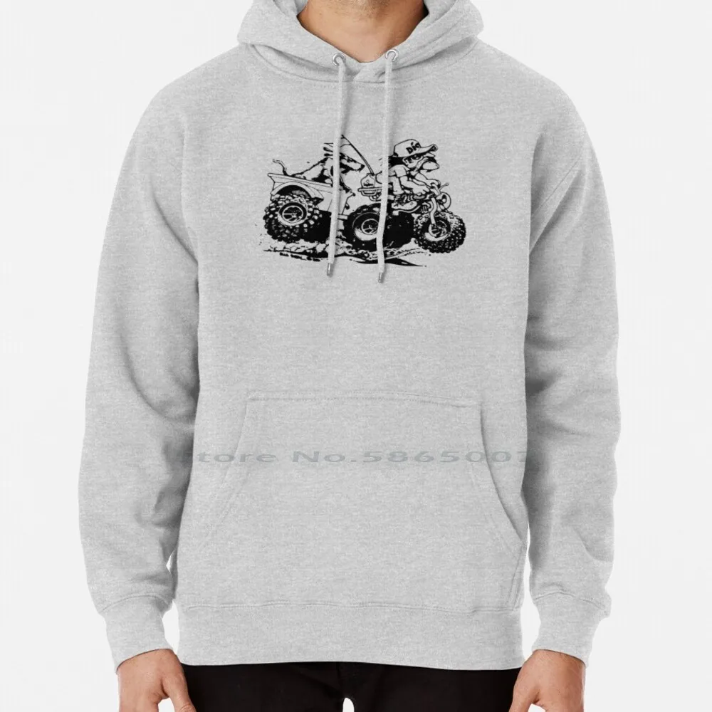 Trike Trailer And Dog Felpa Con Cappuccio Maglione 6Xl Cotton Trike Three Wheeler Atc 3 Wheeler Moto Vintage Vintage Bike Women
