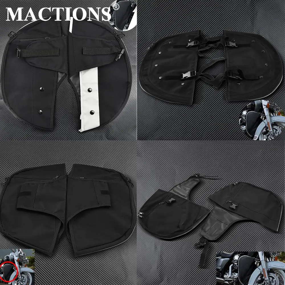 Moto Soft Lowers Chaps Scaldamuscoli Borsa Barra Motore Per Harley Sportster Xl Touring Street Glide Trike Modelli Dyna Softail