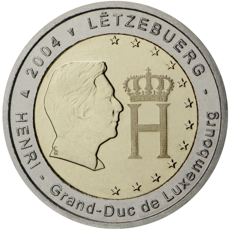 Lussemburgo 2004 Moneta Commemorativa Henry Archduke Avatar 2 Euro Unc Nuovo Di Zecca